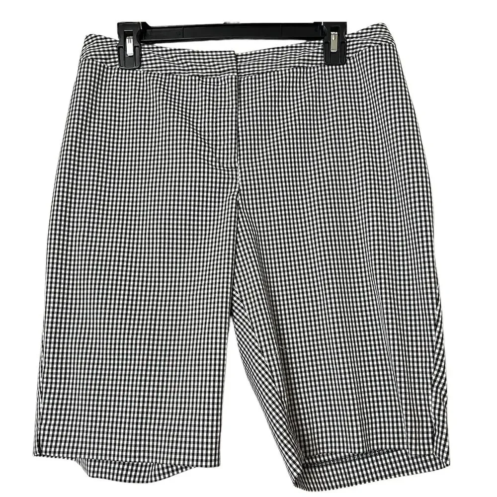 CHICO’S Women’s Gingham Shorts  10   Cottage Core  Beach